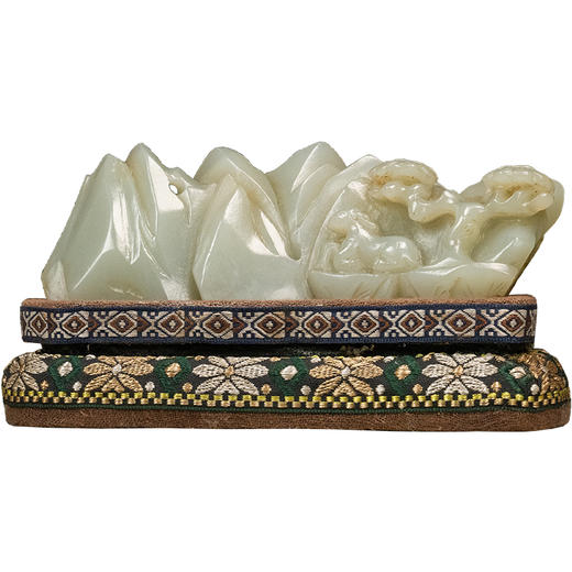 清 玉雕松鹿山子摆件 商品图5