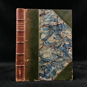 1891年 罗斯金建筑与艺术演讲集 15页插图 真皮精装32开