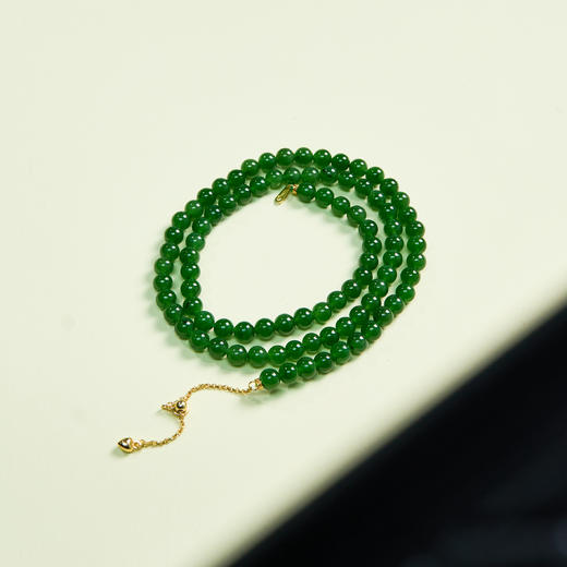 和田玉项链-圆珠约6mm 商品图0