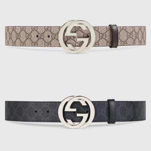 古家 GUCC1| 互扣式双G帆布 两色腰带| GZ（CB） 商品图0