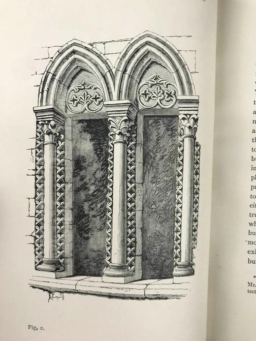 1891年 罗斯金建筑与艺术演讲集 15页插图 真皮精装32开 商品图6