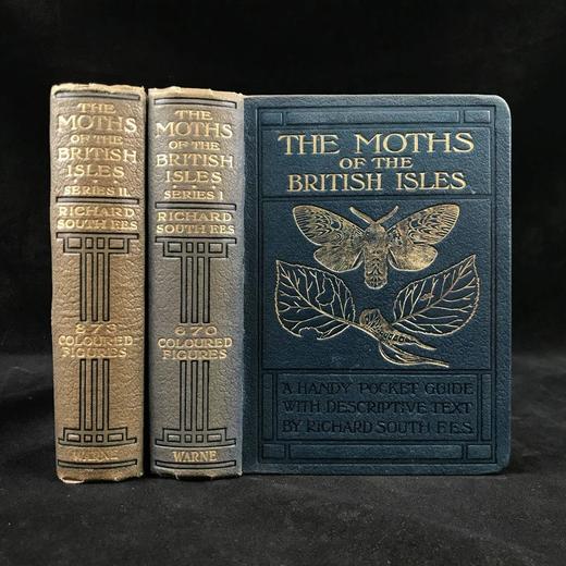 约20世纪早期 不列颠群岛蛾类图鉴（全2卷） 1543幅彩色插图与大量黑白插图 漆布精装64开 商品图0