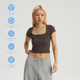 oneupU领弹力短袖T恤