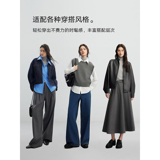 棉仓356635003-三醋酸天丝羊绒一体成型高领打底衫 商品图4