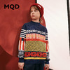 【MQD】童装男童毛衣冬季新款加厚保暖复古半高领撞色儿童针织衫 商品缩略图0