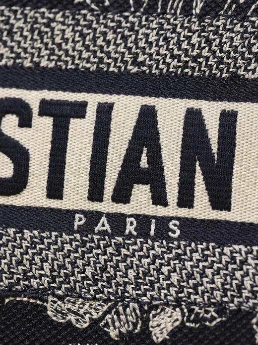 DIOR迪奥 BookTote Reverse茹伊印花 刺绣 托特包Tote包购物袋手提包 女款 蓝色）（CB） 商品图3