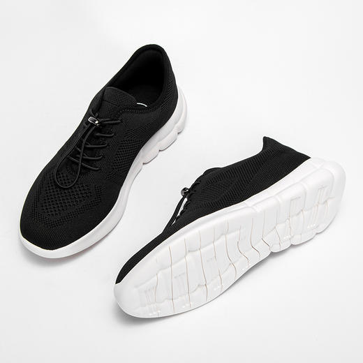 CHCH祈祈夏季透气飞织鞋松紧带轻便软底休闲运动男鞋CN1A2641 商品图1