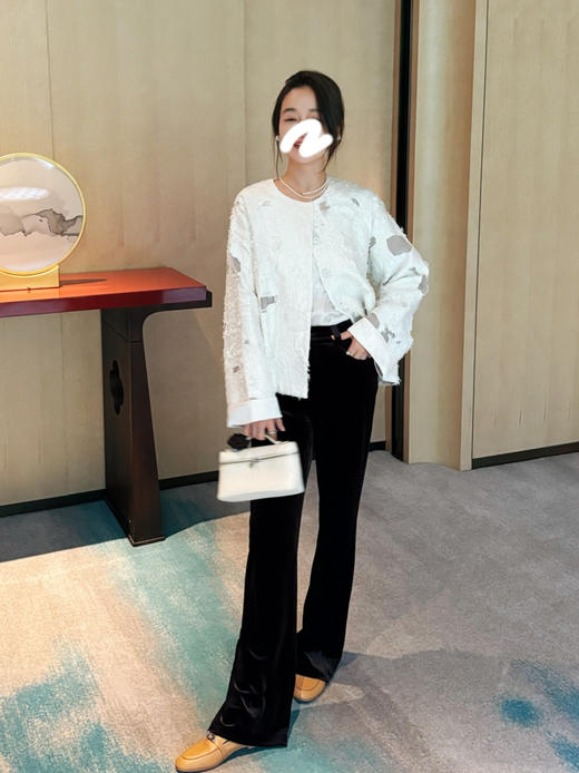 25特价🍂2409111   国风 手工 剪花外套，真丝里布“轻礼服” 商品图2