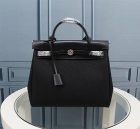 爱马仕黑色内缝采用*帆布（HH）