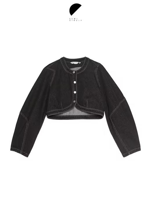 半圆/S24320008/牛仔短外套 商品图3