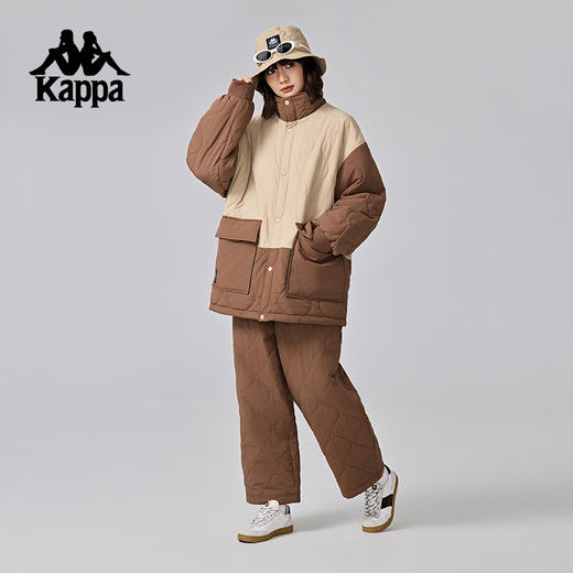 Kappa卡帕背靠背棉衣棉服女2024新款秋冬保暖外套防寒服棉袄男款K0EZ2MM30D 商品图4