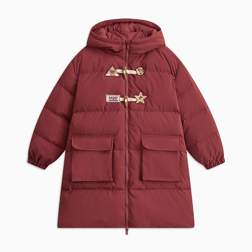 【MQD】【三防】童装男大童中长款羽绒服冬装学院风儿童三防羽绒外套 商品图4