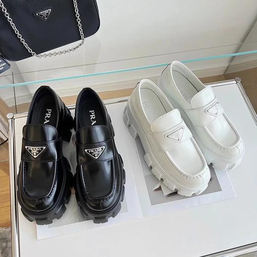 普拉达|锯齿三角标厚底乐福鞋 |（HC） 商品图0