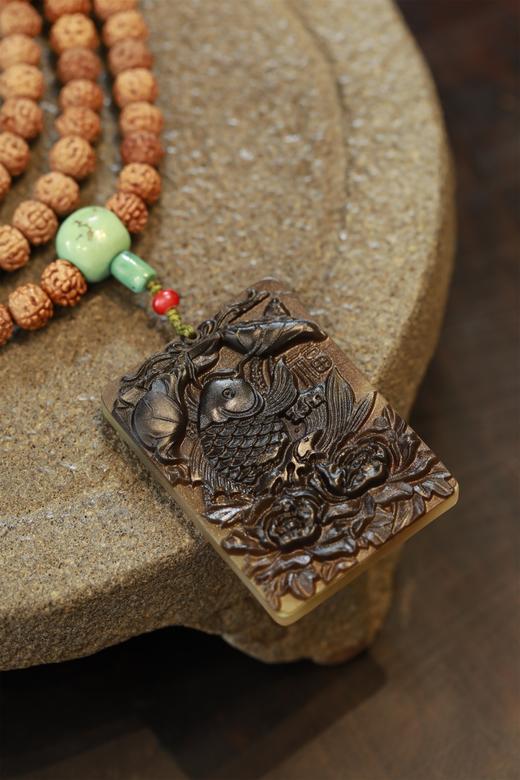 H2301Y08°肉纹羊角牌精编菩提手串 商品图1