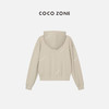 COCO ZONE100%棉休闲连帽卫衣系绳穿下摆罗纹 23C19136 商品缩略图1
