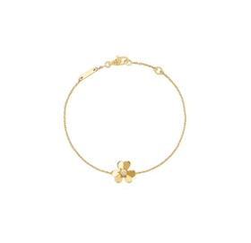 梵克*宝 三叶黄金白钻手链（SJ）