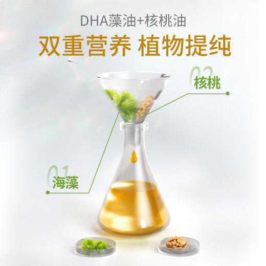 黄金搭档DHA藻油核桃油软胶囊 40粒/瓶 商品图1