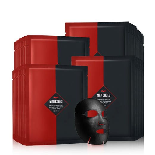 左颜右色 黑钻竹萃净澈面膜贴 25ml*10片/盒 商品图0