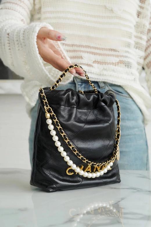香家|23S 22Mini 珍珠链条垃圾袋bag|（HH） 商品图5
