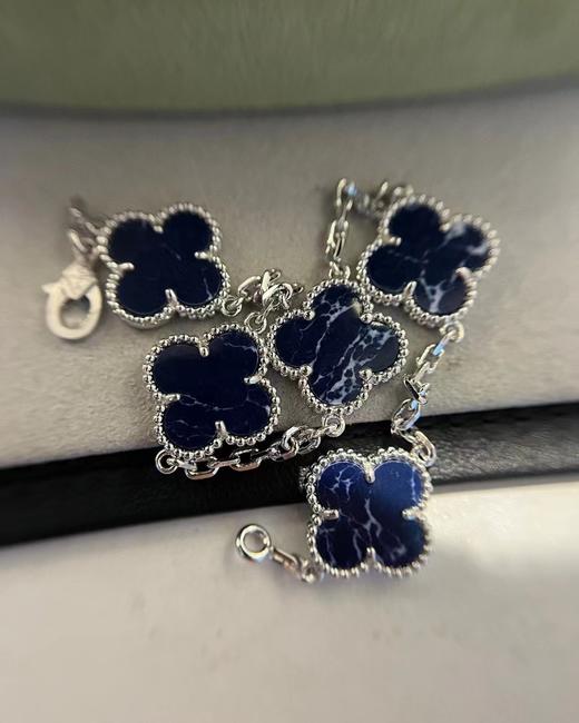 vca 银耀石五花手链 玫金色 银耀石/深蓝色（SJ） 商品图2