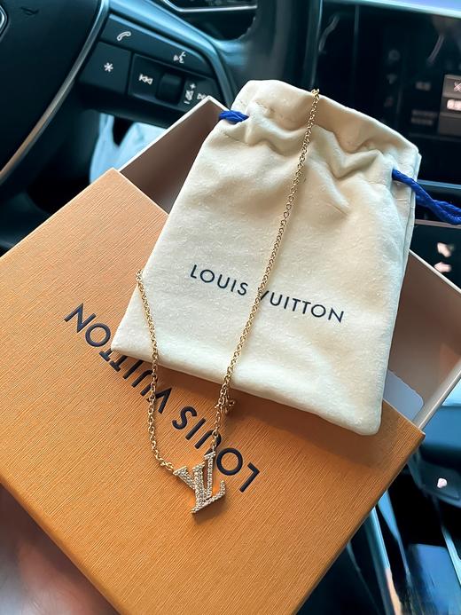 驴家 ICONIC logo满钻项链 女款 金色 商品图8