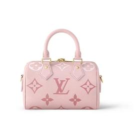 驴家 Speedy20 夏日限定老花渐变Logo印花 可调节可拆卸肩带 单肩斜挎手提包 常规 女款 草莓冰淇淋（CB）