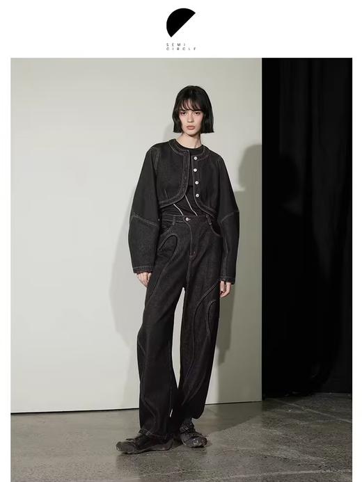 半圆/S24320008/牛仔短外套 商品图0