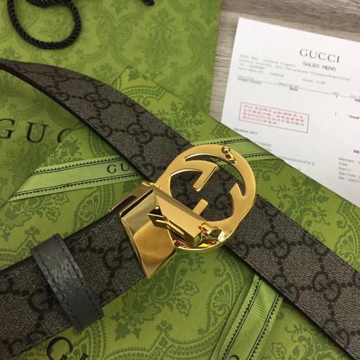 古家|23新款3.7cm老花GG搭扣双面腰带皮带|gz（CB） 商品图5