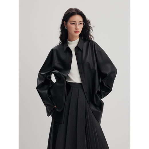 棉仓356607006-压胶皮衬衫 商品图0