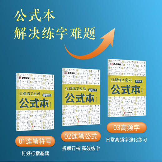 墨点字帖 行楷练字密码 荆霄鹏连笔公式符号化练字帖字根姓名公式本大学生成年人行书 商品图3