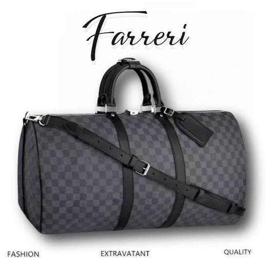 驴家M41413  KEEPALL BANDOULIèRE  旅行袋棋盘格55 商品图0