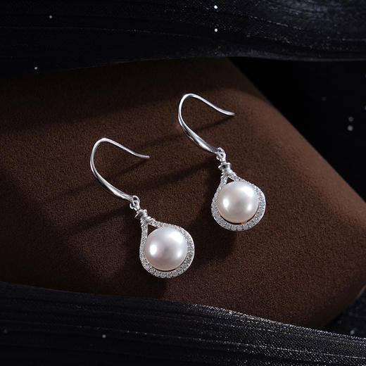 子佩集S925银珍珠耳环【EM2638-XF】纯银珍珠2409 商品图2