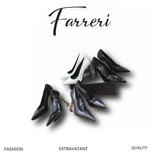 Y*L 罗兰家 经典系列字母金属跟漆皮高跟鞋 （HD） 商品图0