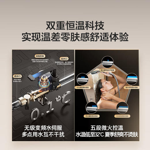 海尔（Haier）16升【白巧KU3】燃气热水器天然气 平衡式升级全密闭稳燃舱 自由嵌JSG31-16KU3FPXCU1【以旧换新】 商品图5