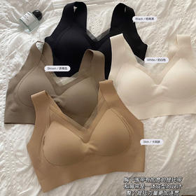 秋冬磨毛保暖文胸罩 背心式无痕无钢圈 收副乳提拉软支撑防下垂内衣