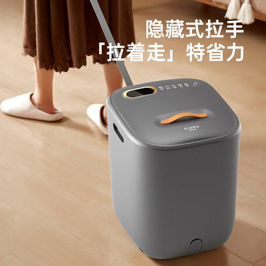 凯伦诗（CLORIS） 德国杀菌足浴盆全自动按摩泡脚桶 电动加热洗脚盆 智能恒温家用足疗盆送父母节日礼物  灰色F23L 商品图7