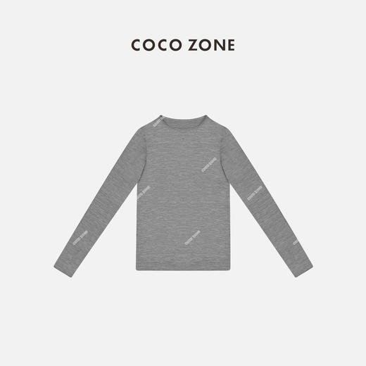 COCO ZONE 【88.9%羊毛混纺桑蚕丝】百搭纯色休闲打底衫修身显瘦长袖T恤24C10026 商品图2