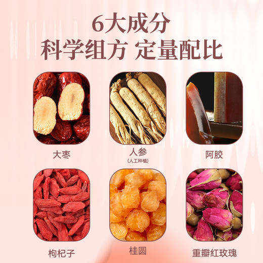 【粮药LY】红参阿胶桂圆茶 (10.8g*10包)  独立小袋装 官方正品 商品图3