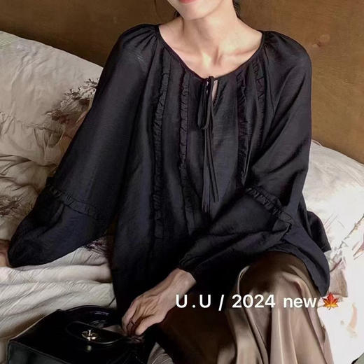 【特惠不退换】天丝棉长袖上衣   FLW-UJ4HC124199【24199#】 商品图4