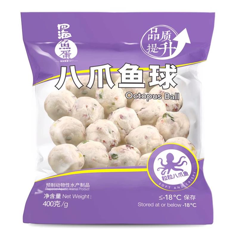 四海八爪鱼球400g（粒粒八爪鱼，香港70%市场份额，出口品质）