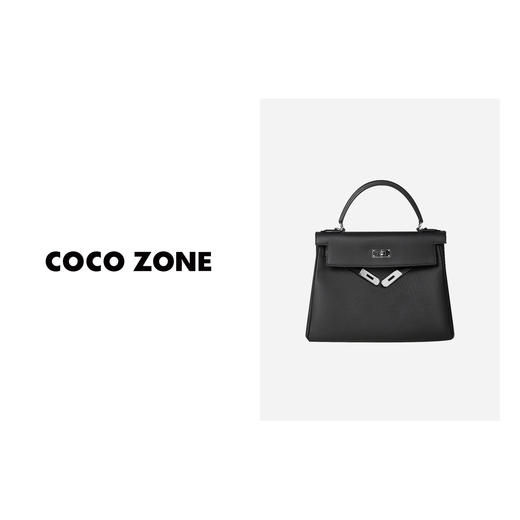 COCO ZONE法式时尚简约高级感黑色百搭手提包 23C29025 商品图0