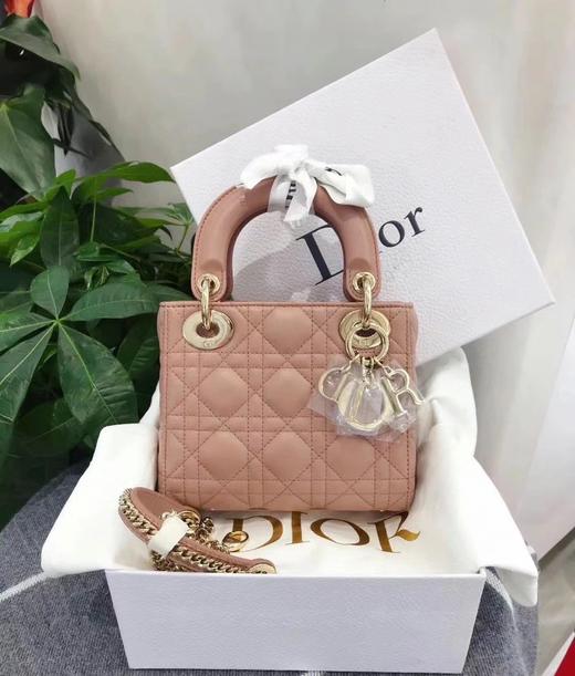 迪家|戴妃3格 豆沙粉羊皮|W（HH） 商品图3