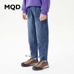 【MQD】童装男大童冬季新款潮酷百搭休闲牛仔长裤
