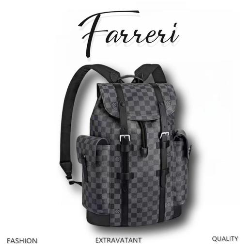 驴家M41379  棋盘格双肩包 商品图0