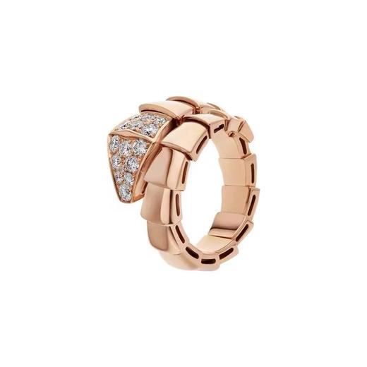 BV 宝*丽 宽版蛇戒 头尾带钻（SJ） 商品图0