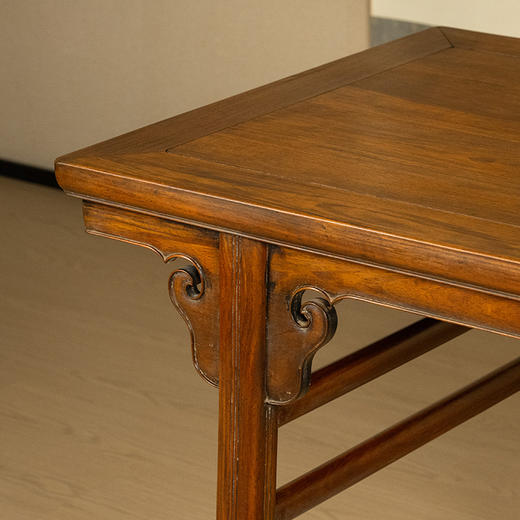 清 红木夹头榫如意云纹画案 商品图2