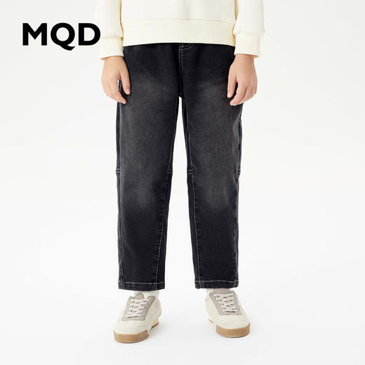【MQD】童装男大童冬季新款潮酷百搭休闲儿童牛仔长裤子 商品图1