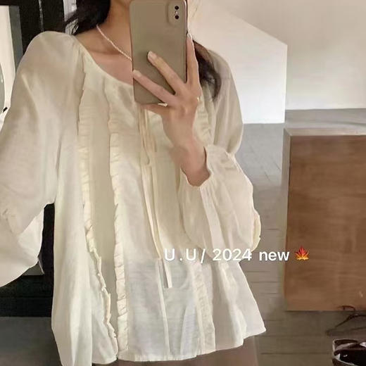 【特惠不退换】天丝棉长袖上衣   FLW-UJ4HC124199【24199#】 商品图1