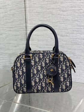 迪奥D-Vibe保龄球包「蓝布蓝皮」（HH）