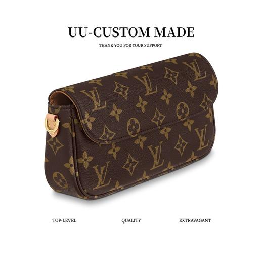 驴家  ivy  *老花印花链条  涂层帆布  法棍腋下包手提单肩包  女款  棕色（CB） 商品图1